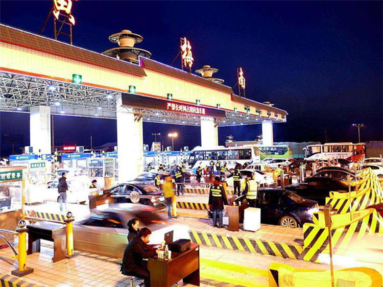 黃梅南收費站網架案例