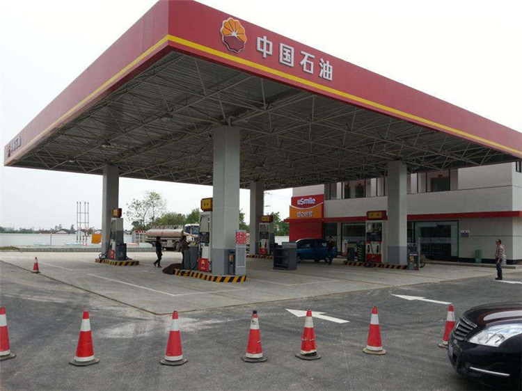 加油站鋼結構網架工程案例