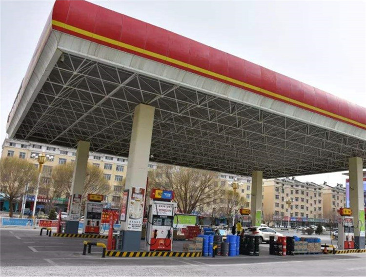 加油站鋼結構網架工程