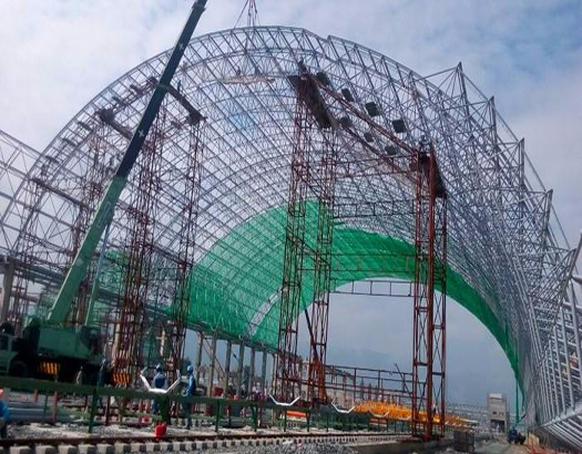 越南河靜電廠煤棚網架工程