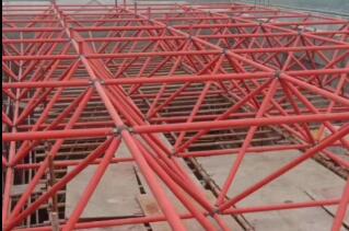 食堂頂棚網架加工工程.jpg 食堂頂棚網架加工工程.jpg