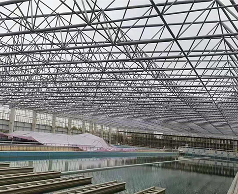 防腐處理后鋼結構網架反應池.jpg 防腐處理后鋼結構網架反應池.jpg